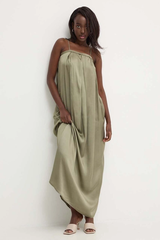 Answear Lab rochie maxi verde d781.ijs