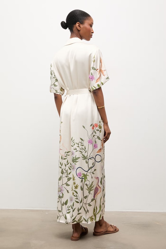 Odzież Answear.LAB sukienka d8562.ijs beżowy