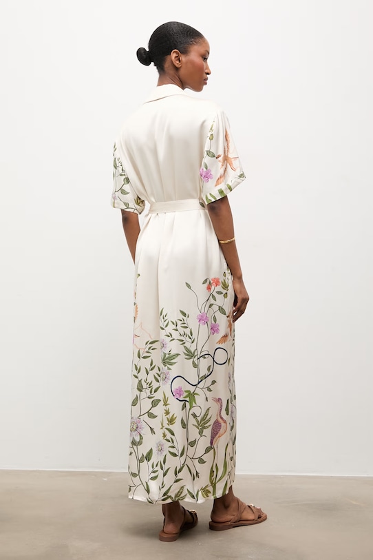 Odzież Answear.LAB sukienka d8562.ijs beżowy