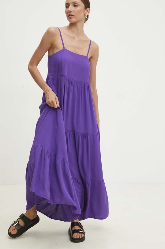 Answear Lab sukienka 1579.tjs fioletowy