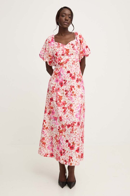 Answear Lab rochie midi rosu 22392lr.FKK