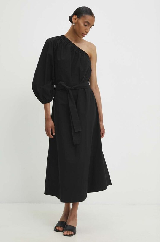Answear Lab rochie din bumbac negru 0002.TMS