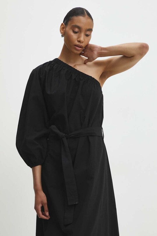 Answear Lab rochie din bumbac 0002.TMS negru