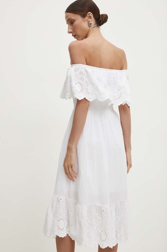 Îmbrăcăminte Answear Lab rochie din bumbac 23237.TMS alb