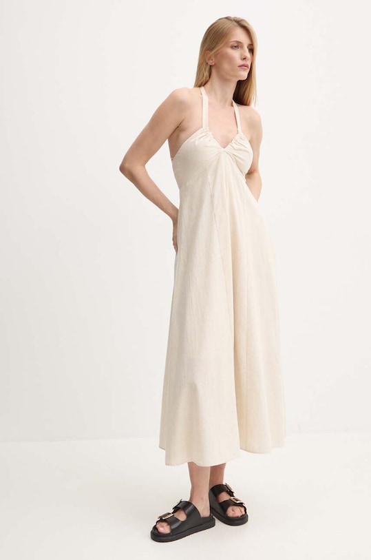 Answear Lab rochie 300501.TMS bej WZ24