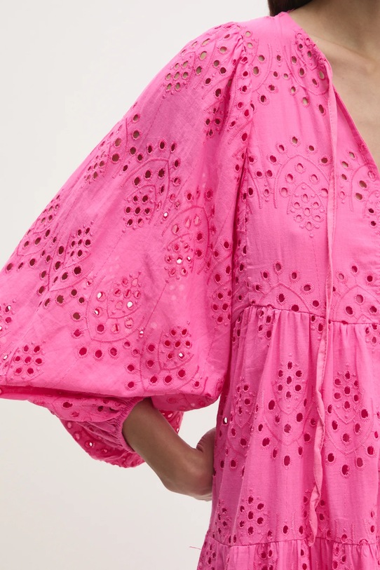 Answear Lab rochie din bumbac SNG16..TKK roz