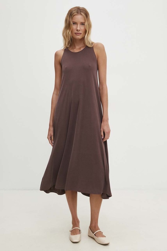 Answear Lab sukienka SNG18.TKK brązowy WZ24