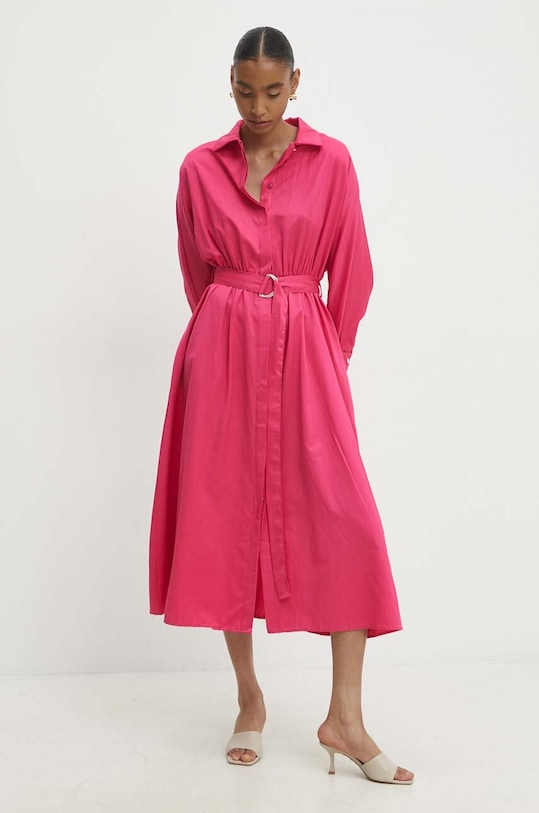 Bavlněné šaty Answear.LAB SNG19.TKK růžová WZ24