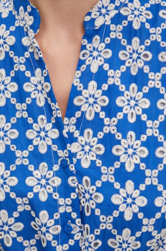 Bavlněné šaty Answear.LAB 4495.HWK modrá