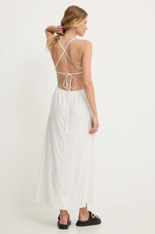 Îmbrăcăminte Answear Lab rochie din in LD1019.HMS alb