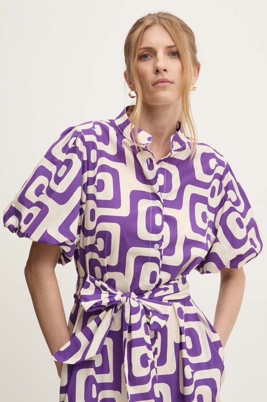 Odzież Answear Lab sukienka 95237ab.ijs fioletowy