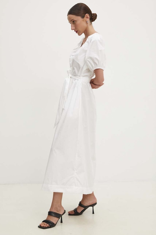 Answear Lab rochie din bumbac alb pk2393.ijs