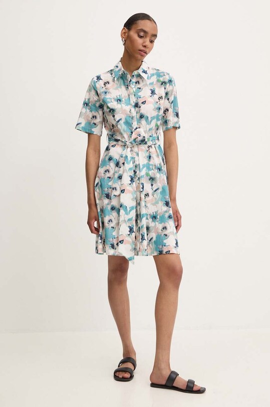 Pamučna haljina Answear.LAB casual plava pk2723.ijs1