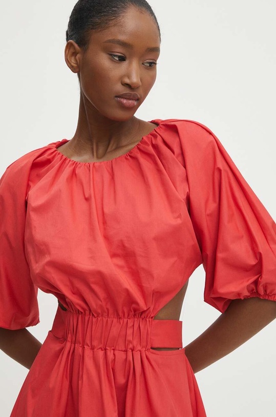 Answear.LAB sukienka bawełniana czerwony ssd04i.tjs