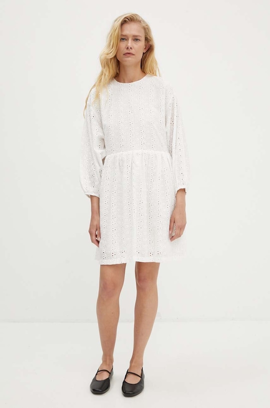 Îmbrăcăminte Answear Lab rochie din bumbac sng4.ssd04o.tjs alb