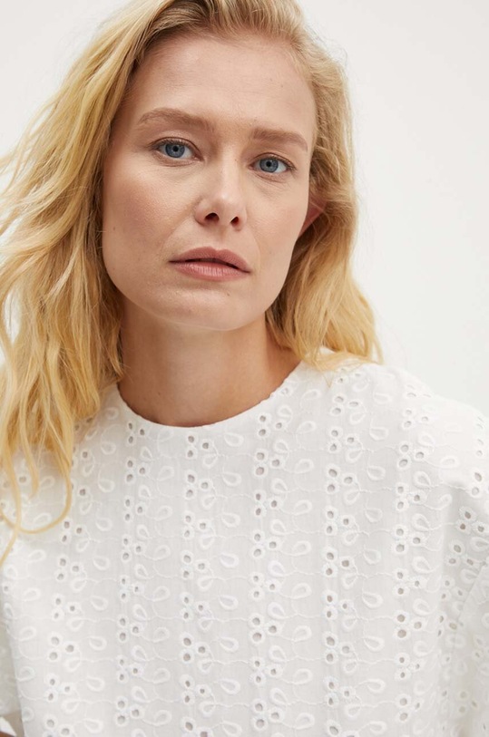 Answear Lab rochie din bumbac alb sng4.ssd04o.tjs