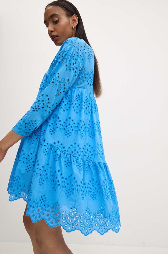 Answear Lab rochie din bumbac mini albastru SNG77.TMS