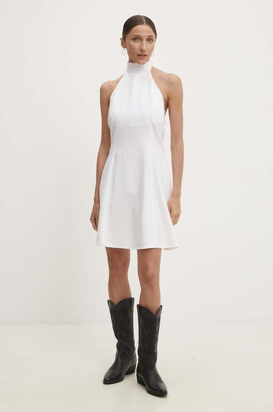 Answear Lab rochie din in 92213.ijs alb WZ24