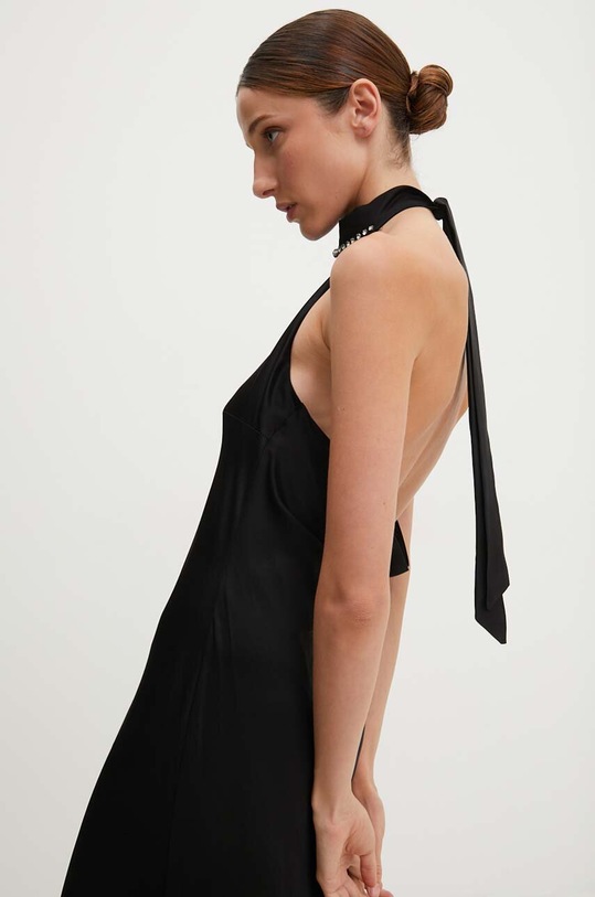 Ľanové šaty Answear.LAB 92321.ijs čierna