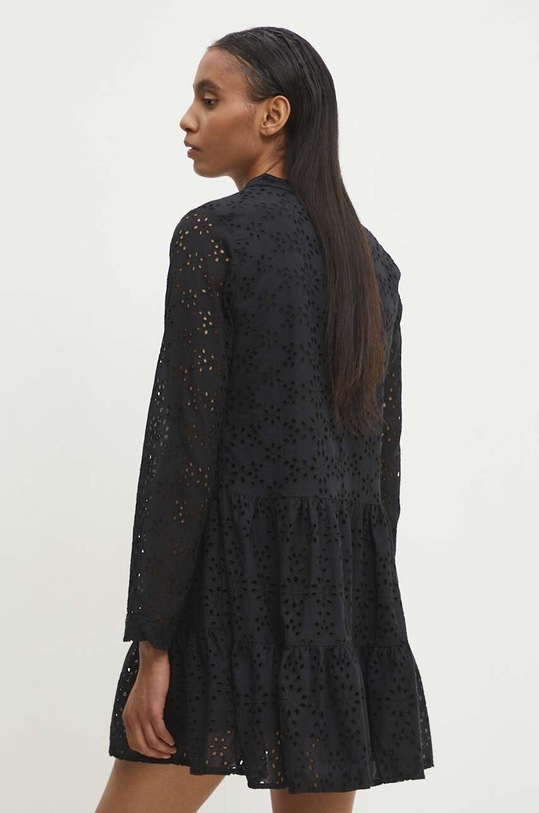 Odzież Answear.LAB sukienka bawełniana 1151.TMS czarny