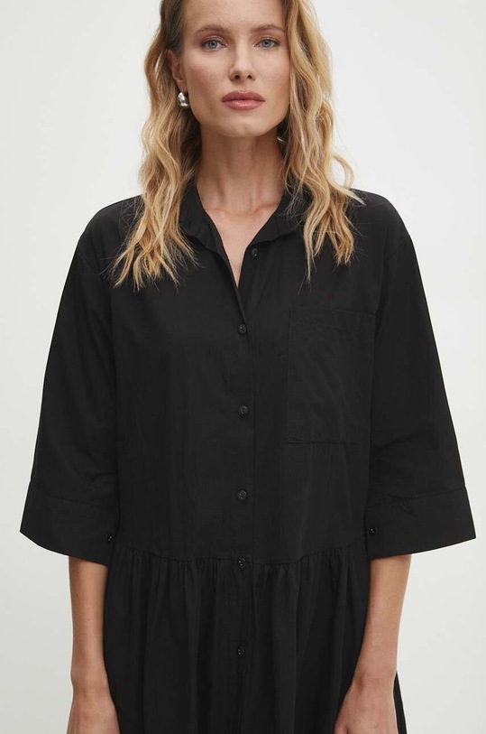 Answear Lab rochie din bumbac negru 1575.TMS