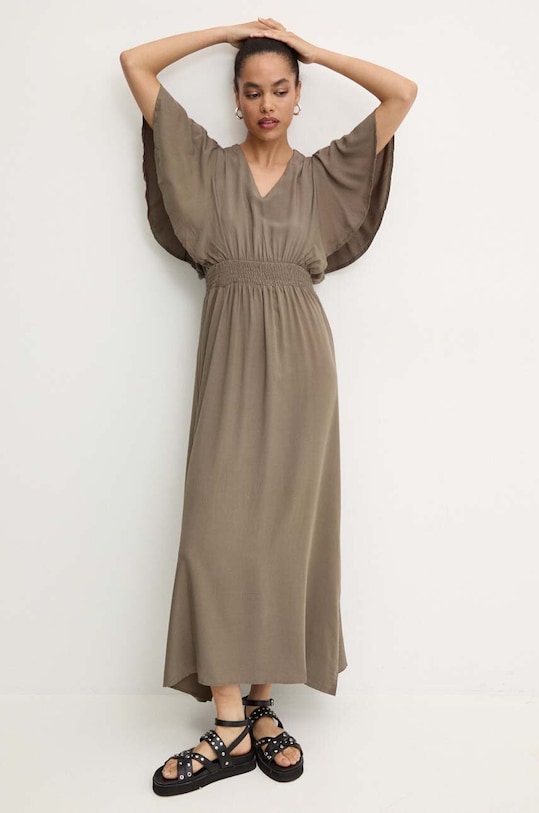 Платье Answear.LAB casual зелёный hq3556.fjs