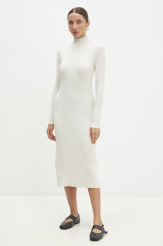 Šaty Answear.LAB pletenina béžová 23421.tms