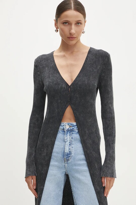 Answear Lab cardigan din bumbac 4133.tos gri WZ24