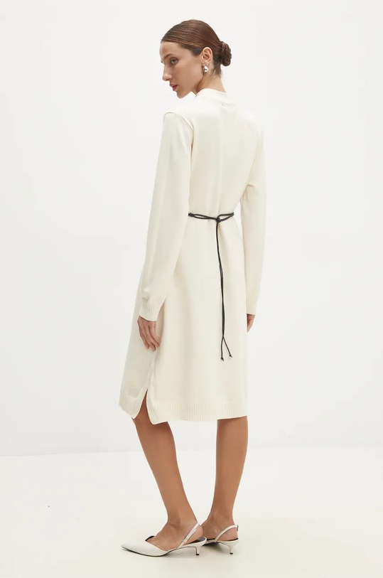 Odzież Answear.LAB sukienka 1019.HLK beżowy