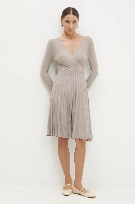 Šaty Answear.LAB 5160.HLK šedá WZ24