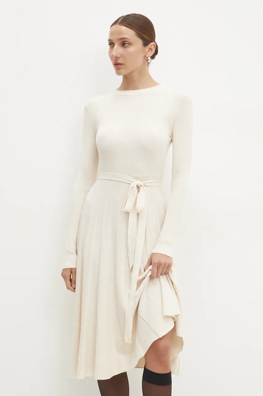 Šaty Answear.LAB mini béžová 5104.HLK