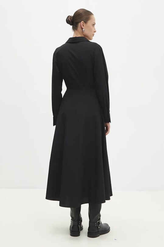 Odzież Answear.LAB sukienka bawełniana 12247.tos czarny