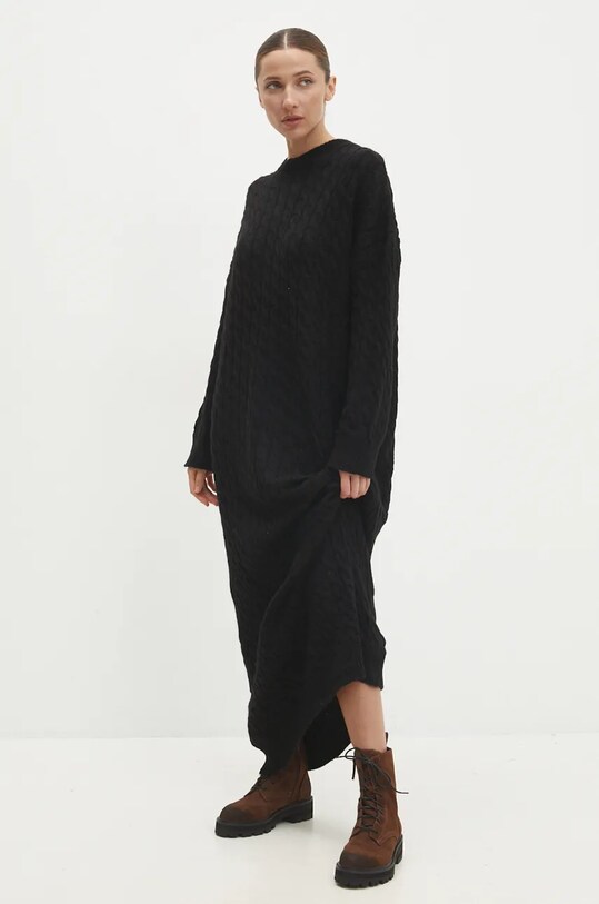 Answear Lab rochie 231041.tos. negru WZ24