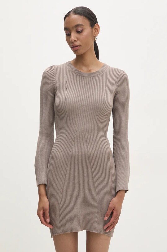 Рокля Answear.LAB трикотаж кафяв 18105.IKK