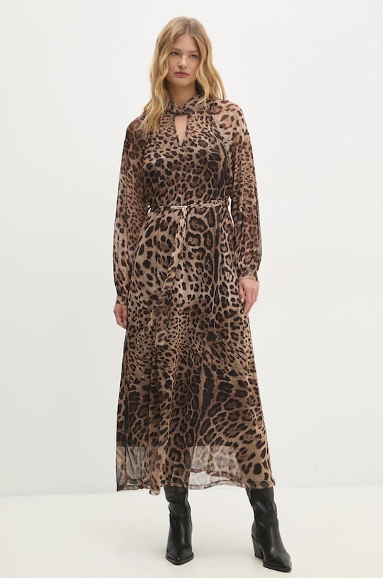 Answear.LAB sukienka LD1511.hos beżowy WZ24