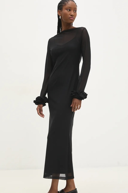 Šaty Answear.LAB s elastanom čierna 2529.tos