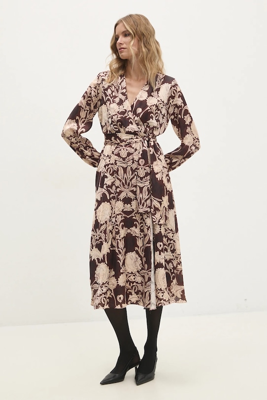 Šaty Answear.LAB 57930.tos hnedá WZ24