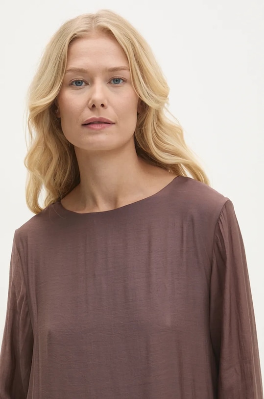 Answear.LAB sukienka d8784.ilk brązowy WZ24