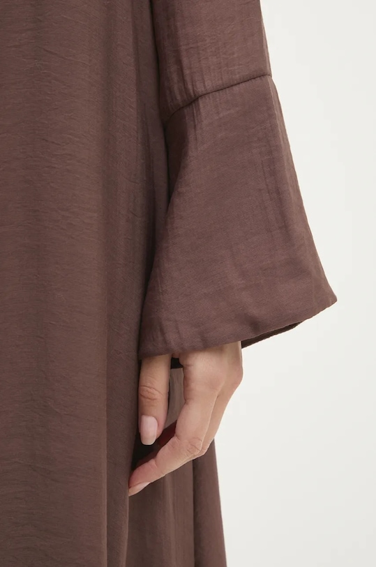 Answear.LAB sukienka d8784.ilk brązowy