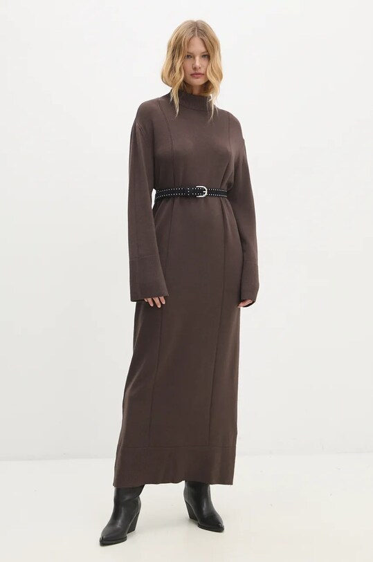 Сукня Answear.LAB 893324.ilk коричневий WZ24