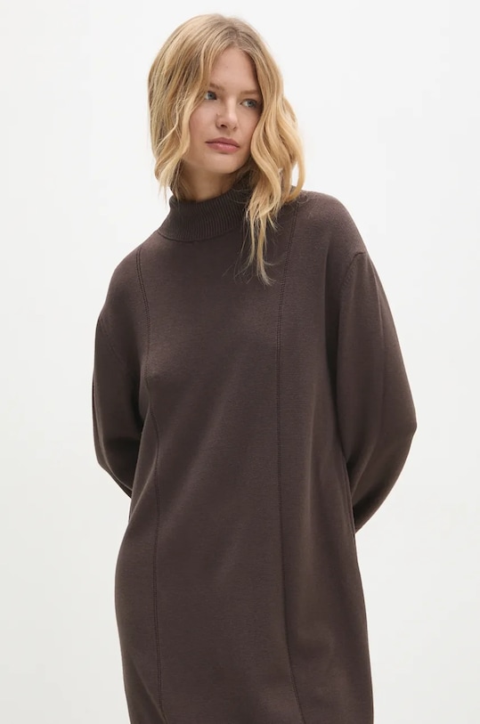 Платье Answear.LAB коричневый 893324.ilk