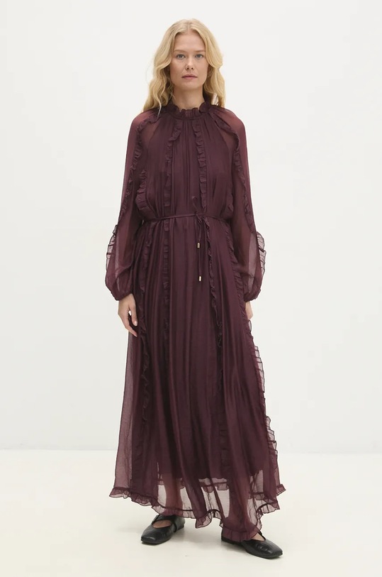 Answear Lab rochie burgundia 845.ilk