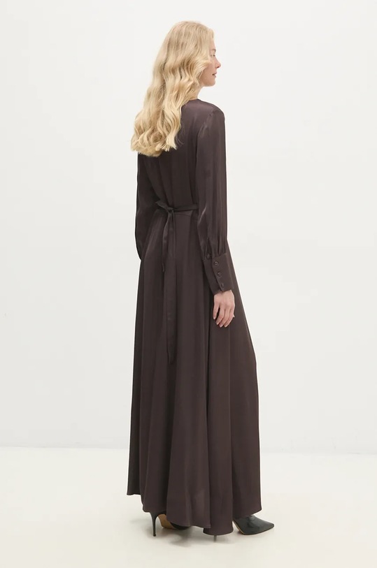 Odzież Answear.LAB sukienka ed020368.ilk brązowy