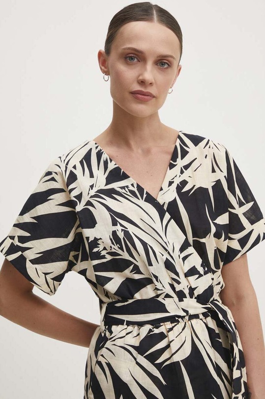 Answear Lab sukienka bawełniana czarny F23351.HWK