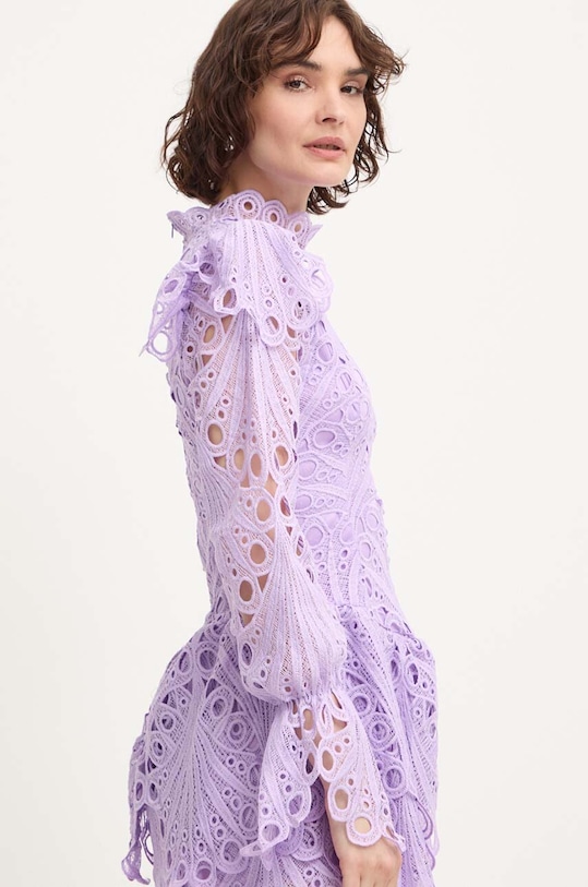 Answear Lab sukienka bawełniana fioletowy 1629.IW