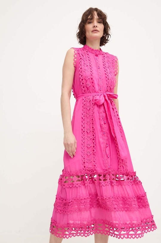 Šaty Answear.LAB maxi růžová .032.iw