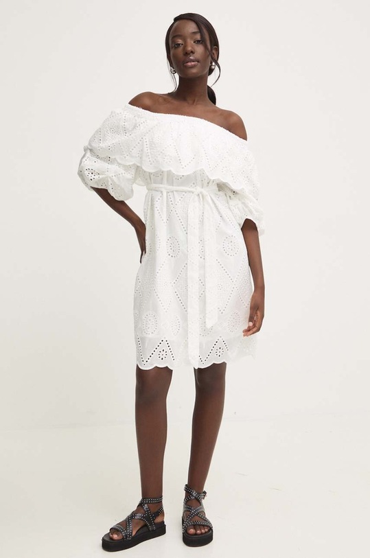 Answear Lab sukienka bawełniana c097.iw biały WZ24
