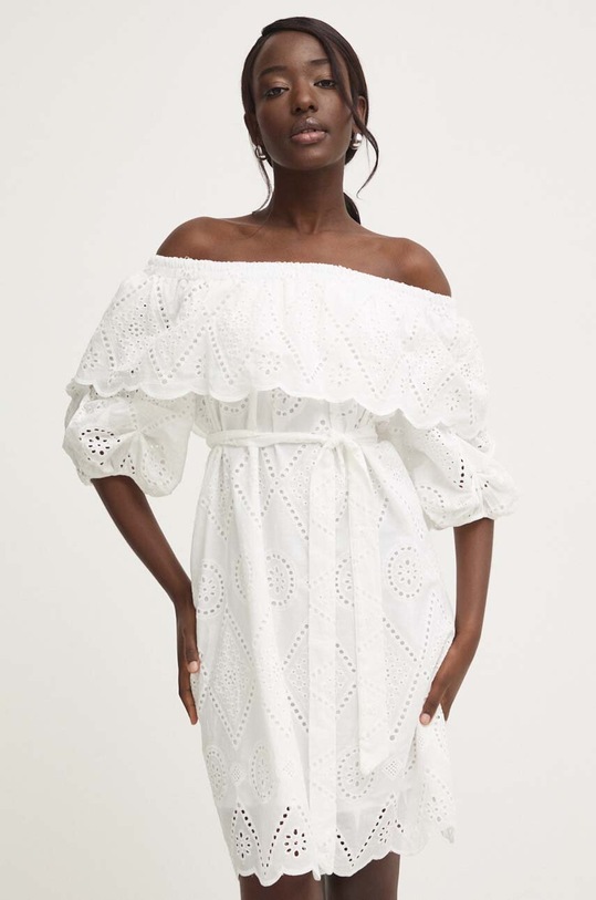 Answear Lab sukienka bawełniana biały c097.iw