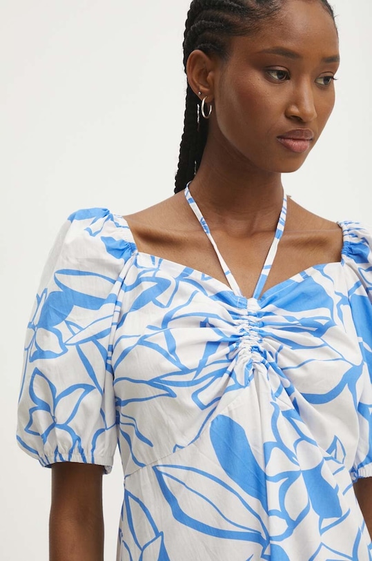 Answear Lab rochie din bumbac albastru v3391.fh