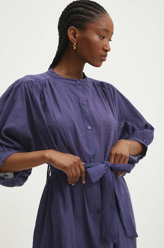 Answear Lab sukienka bawełniana bawełna niebieski kc798.fkk